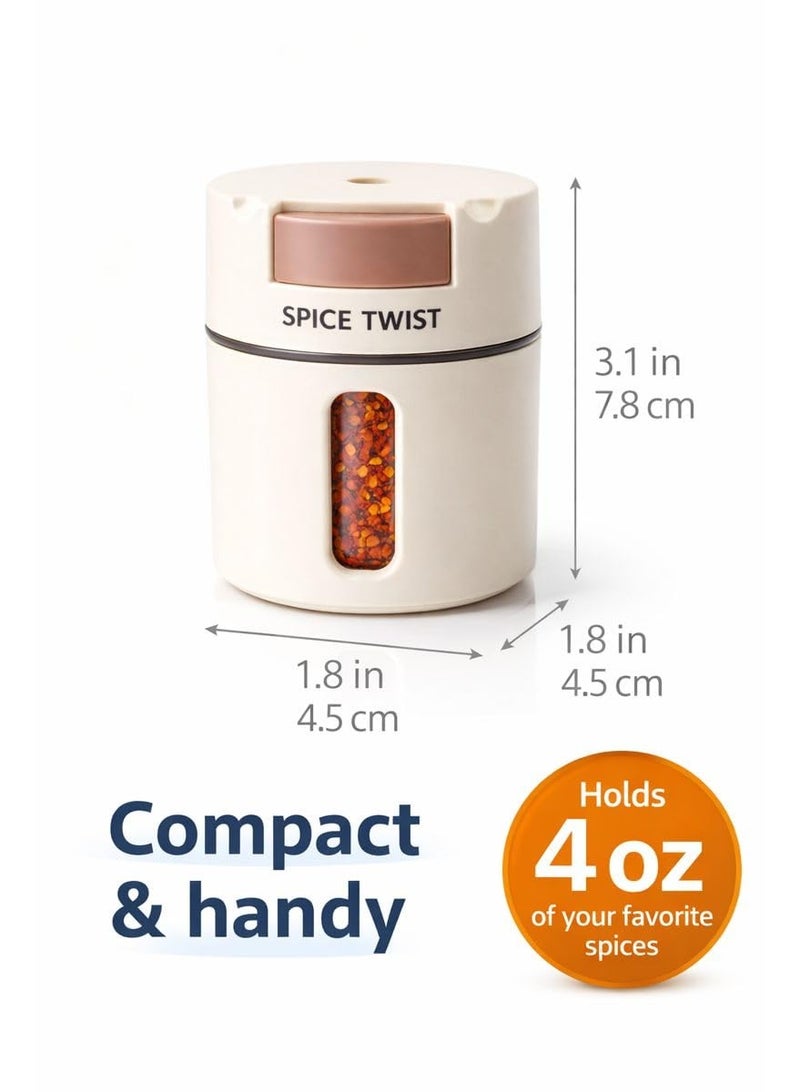 طقم برطمانات توابل مغناطيسية جداري من الفولاذ المقاوم للصدأ منظم تخزين المطبخ-4 عبوات - Image 5